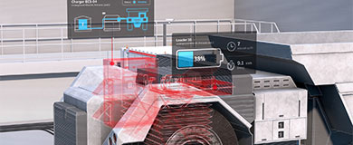 ABB Ability eMine Fast Charge with a truck charging